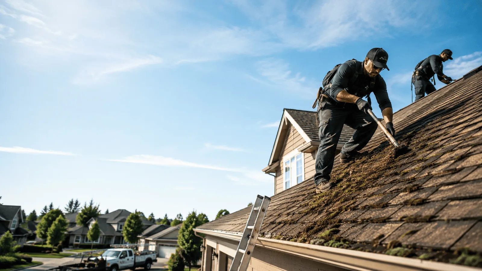 Roof Moss Removal in Pillager, MN near me